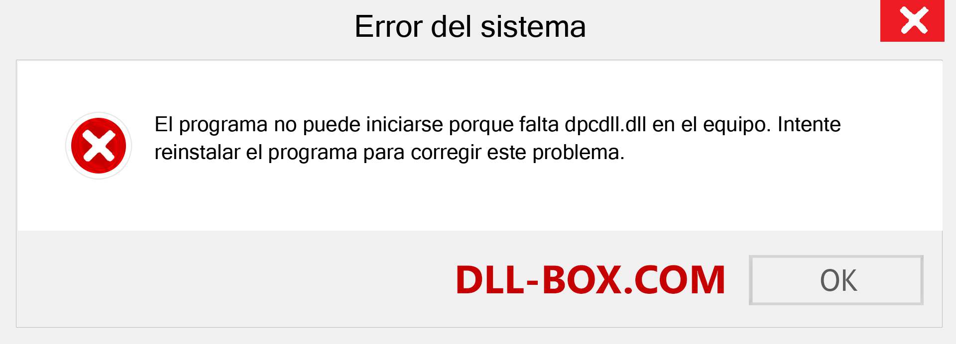 ¿Falta el archivo dpcdll.dll ?. Descargar para Windows 7, 8, 10 - Corregir dpcdll dll Missing Error en Windows, fotos, imágenes